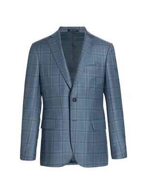 COLLECTION Tonal Plaid Wool Sportcoat