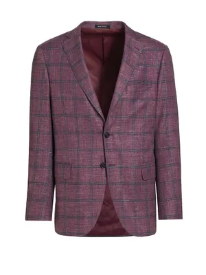 COLLECTION Plaid Wool-Blend Sport Coat