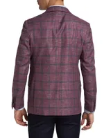 COLLECTION Plaid Wool-Blend Sport Coat