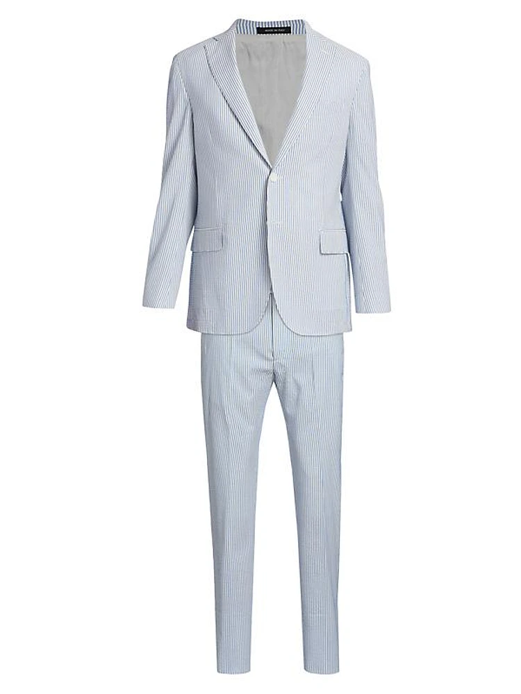 COLLECTION Seersucker Two-Piece Suit
