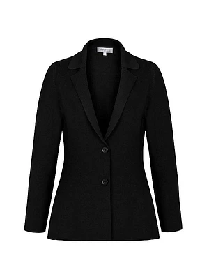 Dina Knit Two-Button Blazer