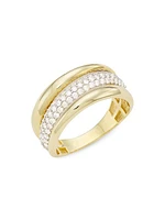 14K Yellow Gold & 0.6 TCW Diamond Ring