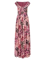 Dawson Floral Chiffon Gown