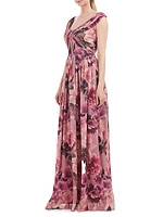 Dawson Floral Chiffon Gown