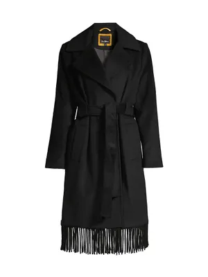 Fringe Wrap Coat