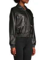 Leather Bomber Jacket