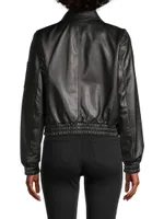 Leather Bomber Jacket