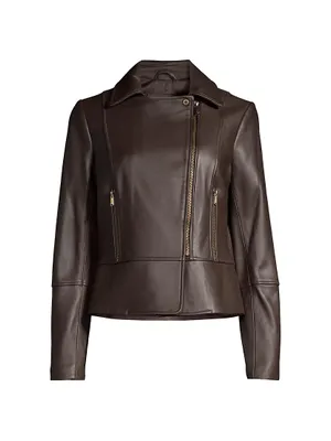 Peplum Leather Jacket