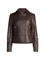 Peplum Leather Jacket