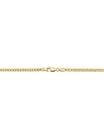 14K Yellow Solid Gold Estate Cuban Necklace