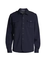 Classic Wool-Nylon Blend Overshirt