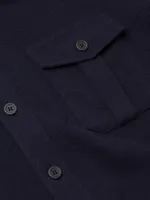 Classic Wool-Nylon Blend Overshirt