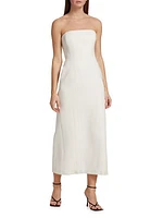 Elizabeth Strapless Midi-Dress