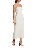 Elizabeth Strapless Midi-Dress