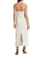 Elizabeth Strapless Midi-Dress