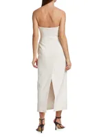 Elizabeth Strapless Midi-Dress