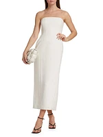 Elizabeth Strapless Midi-Dress