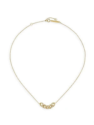 Heavy Metal 14K Yellow Gold & 0.25 TCW Diamond Necklace