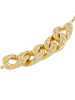 Heavy Metal 14K Yellow Gold & 0.25 TCW Diamond Necklace