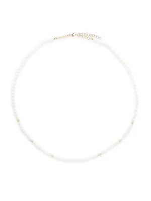 14K Yellow Gold & 3MM Cultured Freshwater Pearl Necklace