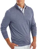 Vaughn Striped Quarter-Zip Pullover