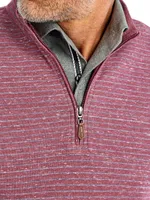 Skiles Striped Quarter-Zip Sweater