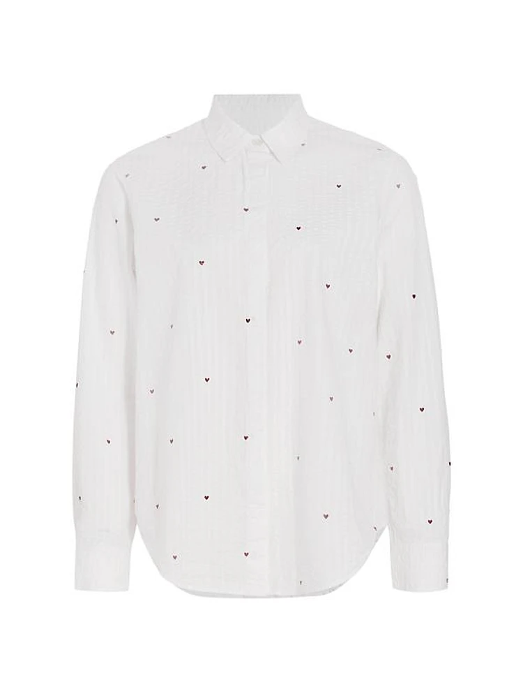 Taylor Embroidered Seersucker Shirt