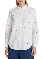 Taylor Embroidered Seersucker Shirt