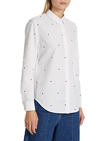 Taylor Embroidered Seersucker Shirt