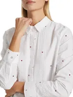 Taylor Embroidered Seersucker Shirt