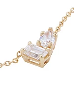 Paris 14K Yellow Gold & 0.5 TCW Diamond Pendant Necklace