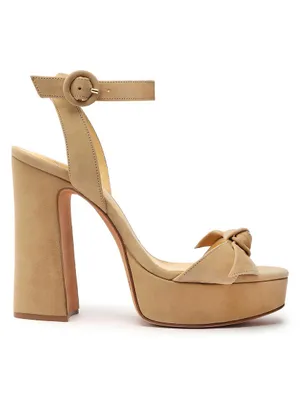 Clarita Curve Suede Platform Sandals