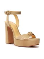 Clarita Curve Suede Platform Sandals