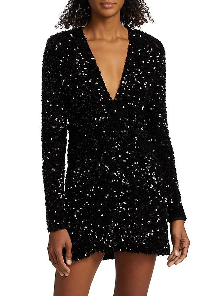 Vanity Affair Sequined Minidress