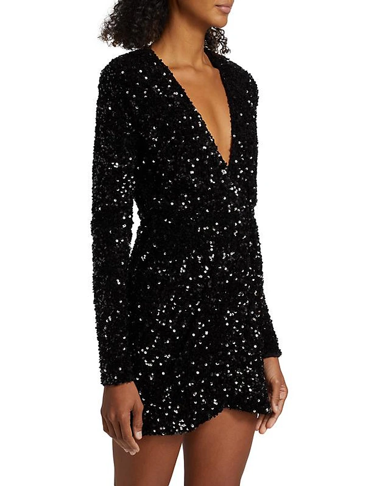 Vanity Affair Sequined Minidress