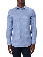 James Tech Cotton Button-Up Shirt