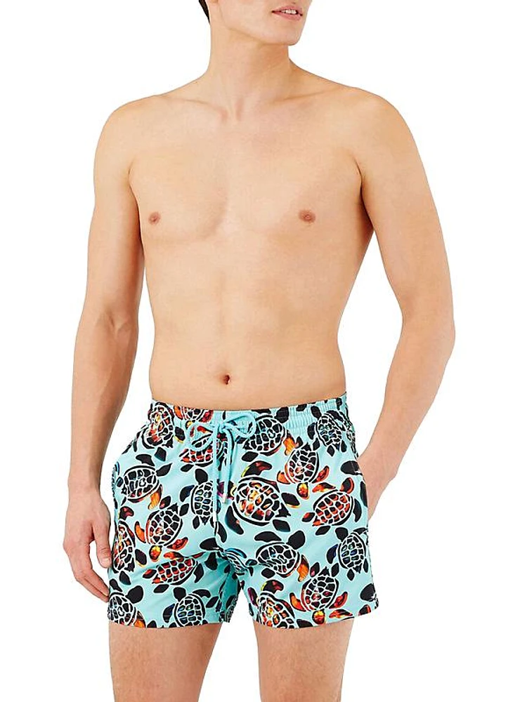 Screen Turtles Swim Shorts