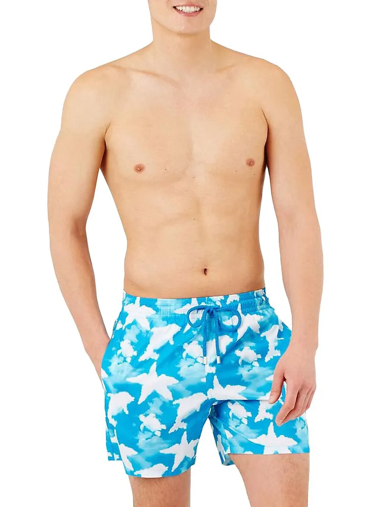 Clouds Light Fabric Swim Shorts