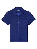 Organic Cotton Terry Button-Up