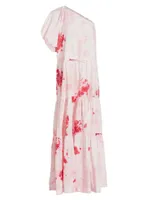 Asymmetric Cotton Maxi Dress