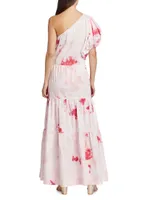 Asymmetric Cotton Maxi Dress