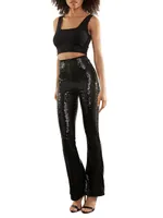 Sequin Flare Pant