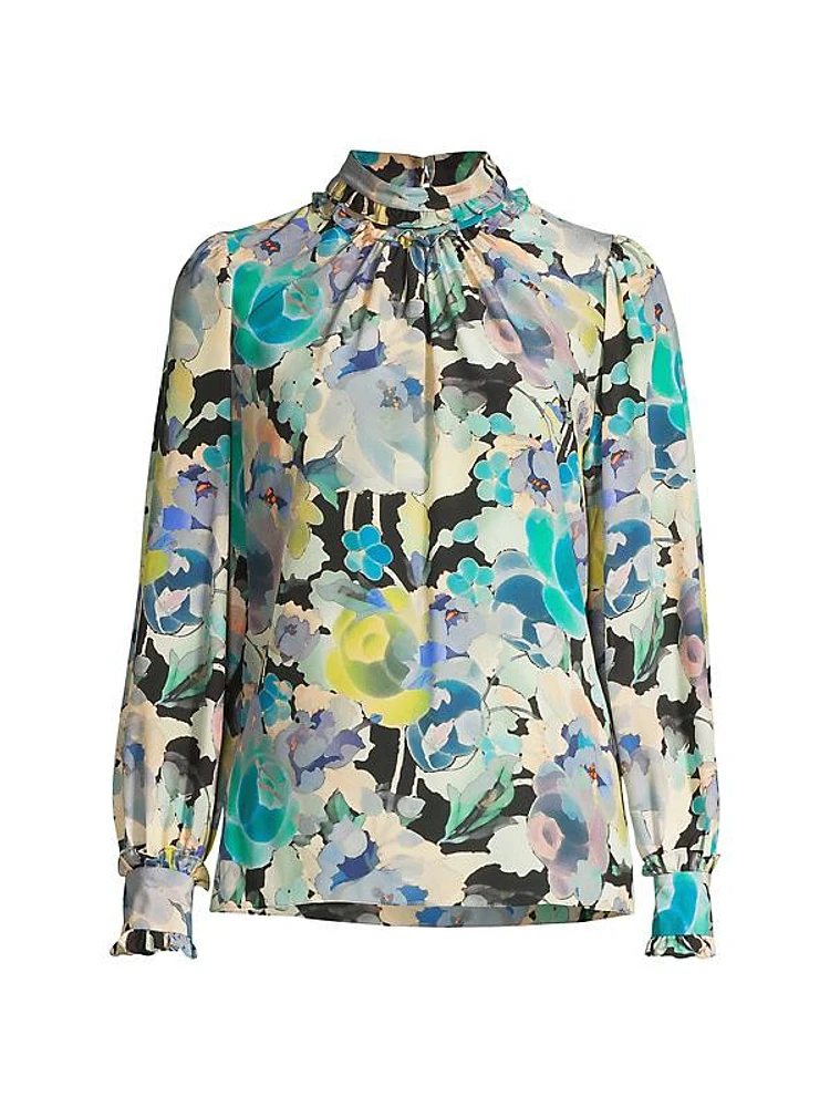 Janeen Silk Floral Blouse