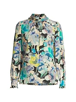 Janeen Silk Floral Blouse