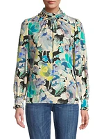 Janeen Silk Floral Blouse