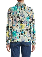 Janeen Silk Floral Blouse