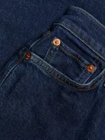 70s Stove Pipe High-Rise Crop Jeans