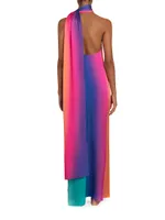 Dunas De Taroa Ari Ombré Maxi Dress