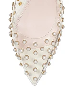 Honor Faux Pearl-Embellished Mules