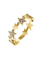 Wish Upon A Star 14K Yellow Gold & 0.28 TCW Diamond Milky Way Ring